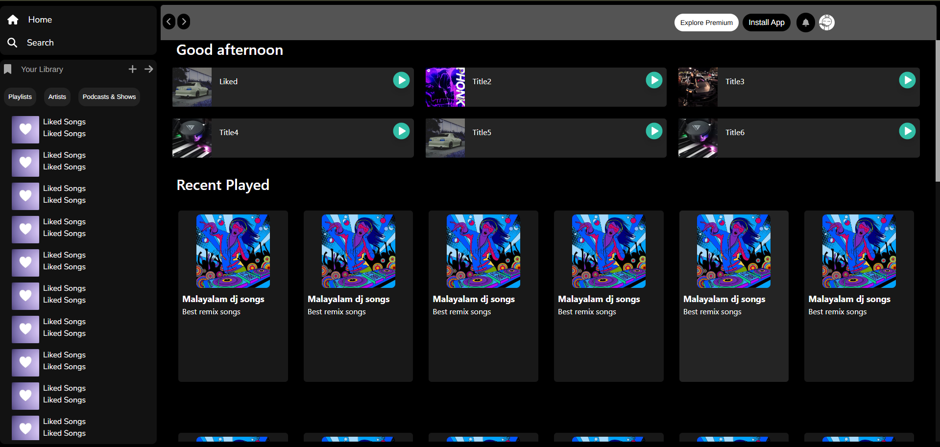 Spotify Clone
